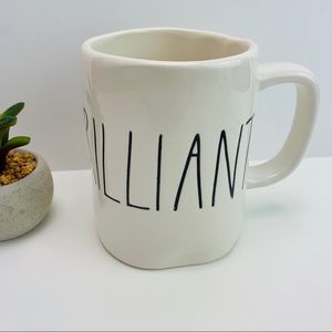 Rae Dunn ‘Brilliant’ Ceramic Coffee Mug Cream